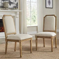 Arched Upholstered Dining Chair Beige J9115