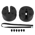 4pcs Tent Shade Canopy Water Fillable Weight Plates Black I534