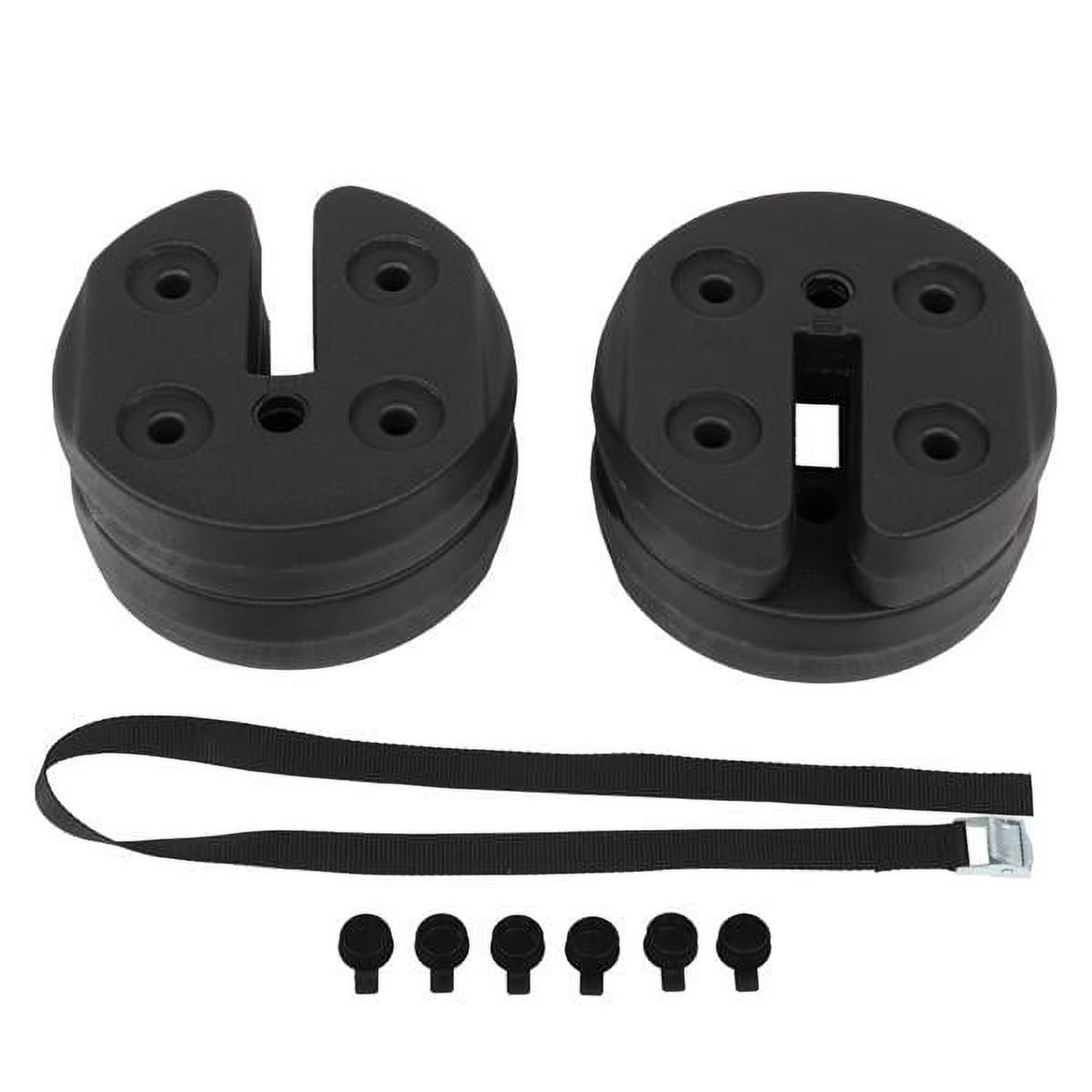 4pcs Tent Shade Canopy Water Fillable Weight Plates Black I534