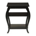Black Finish Square End Table F582