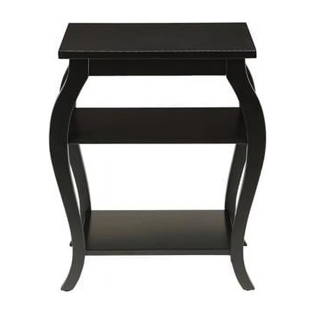 Black Finish Square End Table F582