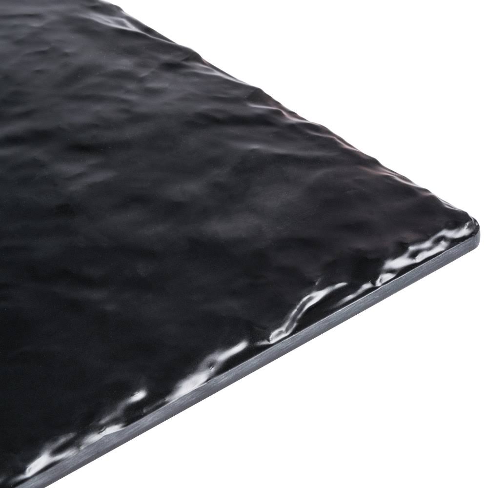 Black Melamine Faux Slate Platter 10 x 20 in. U43186