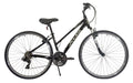 Shiny Black 700C Hybrid City Commuter Bike R359624