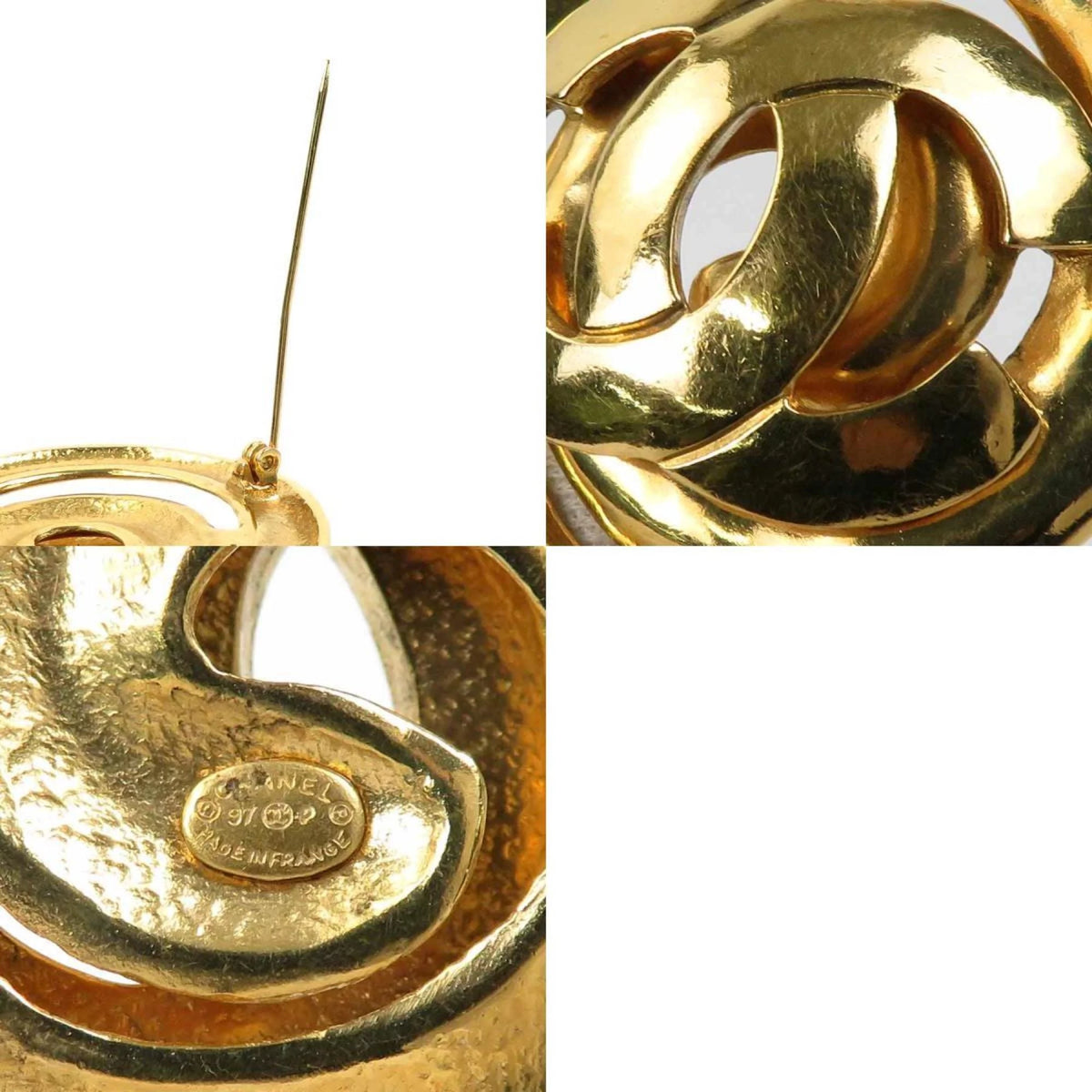 Pre-Owned Gold Metal Brooch Y1717