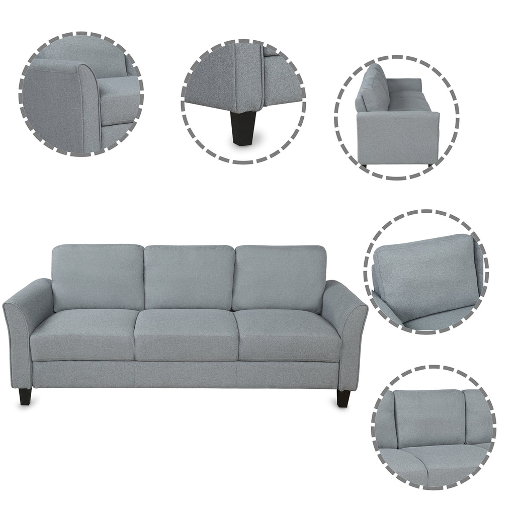 Gray Chair and 3-Seat Sofa W57663