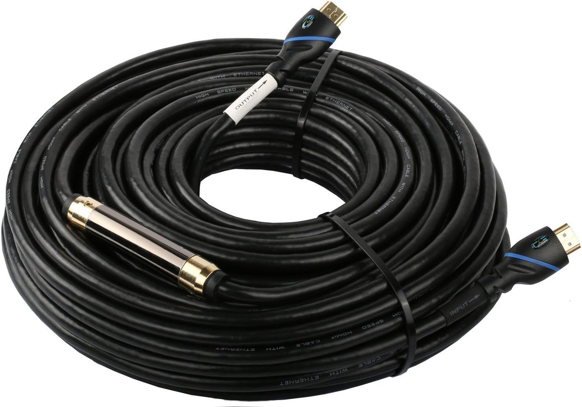 75ft High Speed HDMI Cable Male to Male with Ethernet Black Pack of 2 U299