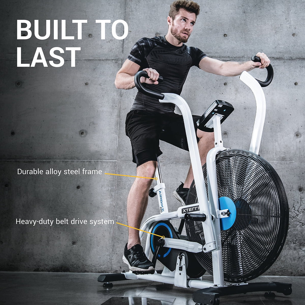 Air Resistance Fan Upright Bike with LCD Display E86812