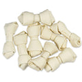 Natural White Knotted Rawhide Bone Dog Chew Treats N72518