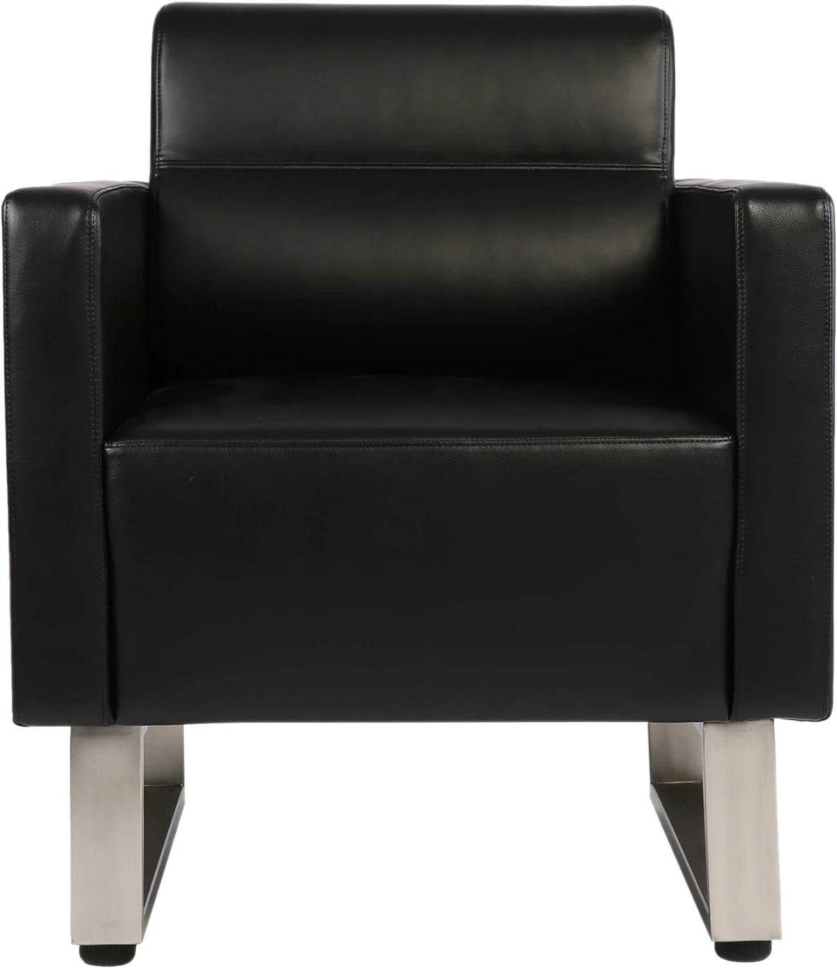 Upholstered Faux Leather Accent Chair N248