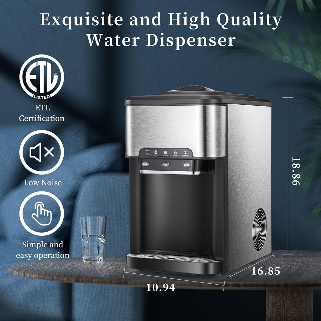 3 in 1 Top Loading Water Cooler Dispenser with Ice Maker S875517
