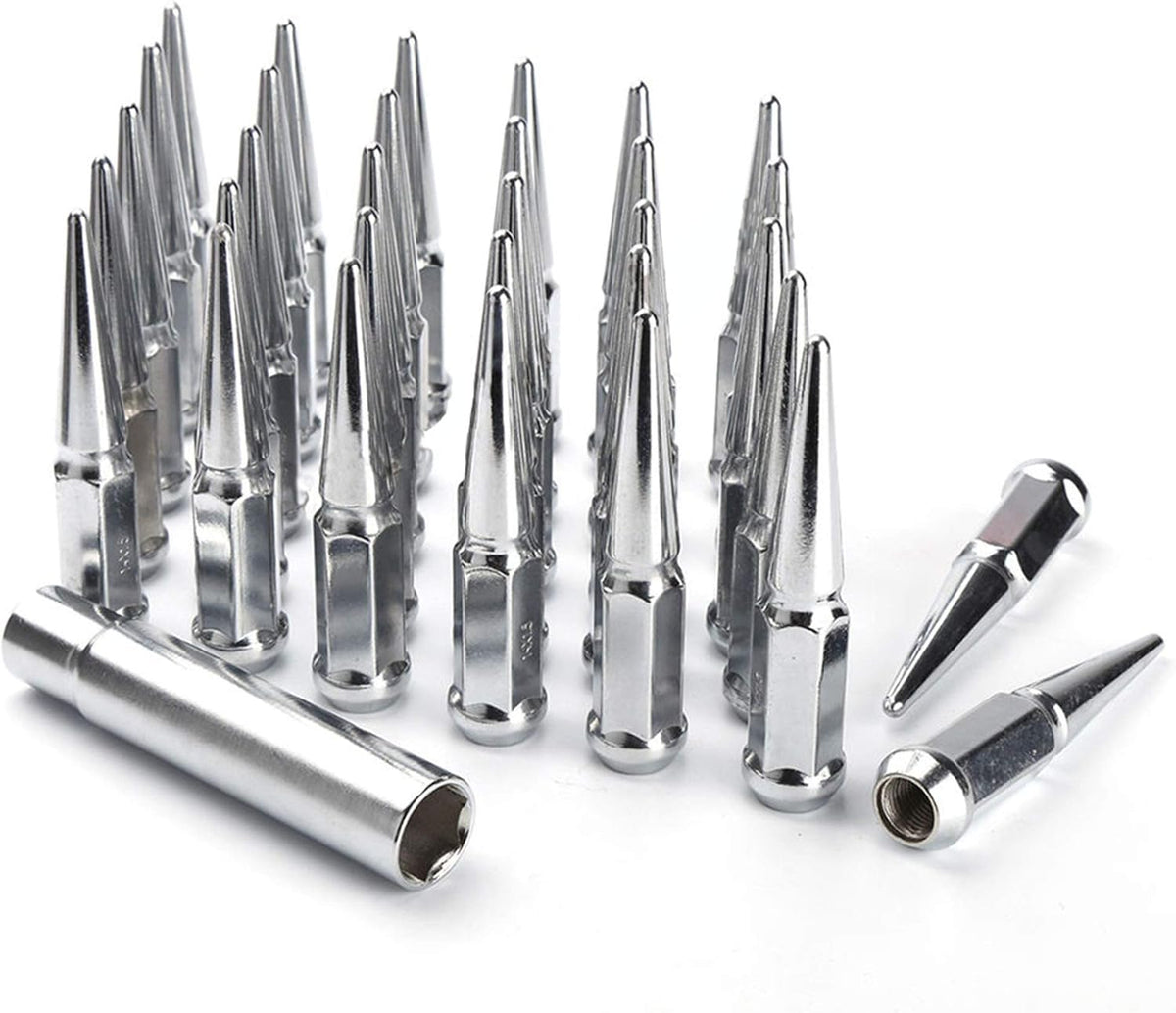 32 Spike Blue 1/2-20 Taper Lug Nuts A9042