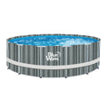 15-ft Round 48-in Deep Above Ground Swimming Pool with Cover F5774