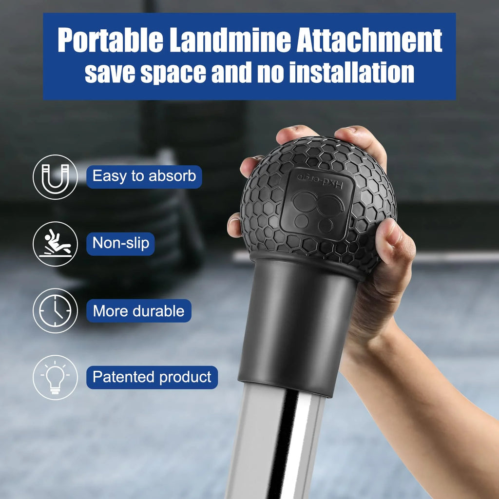 Landmine Attachment for Barbell, Fits 2 Inch Olympic Bars, Natural Rubber O13889