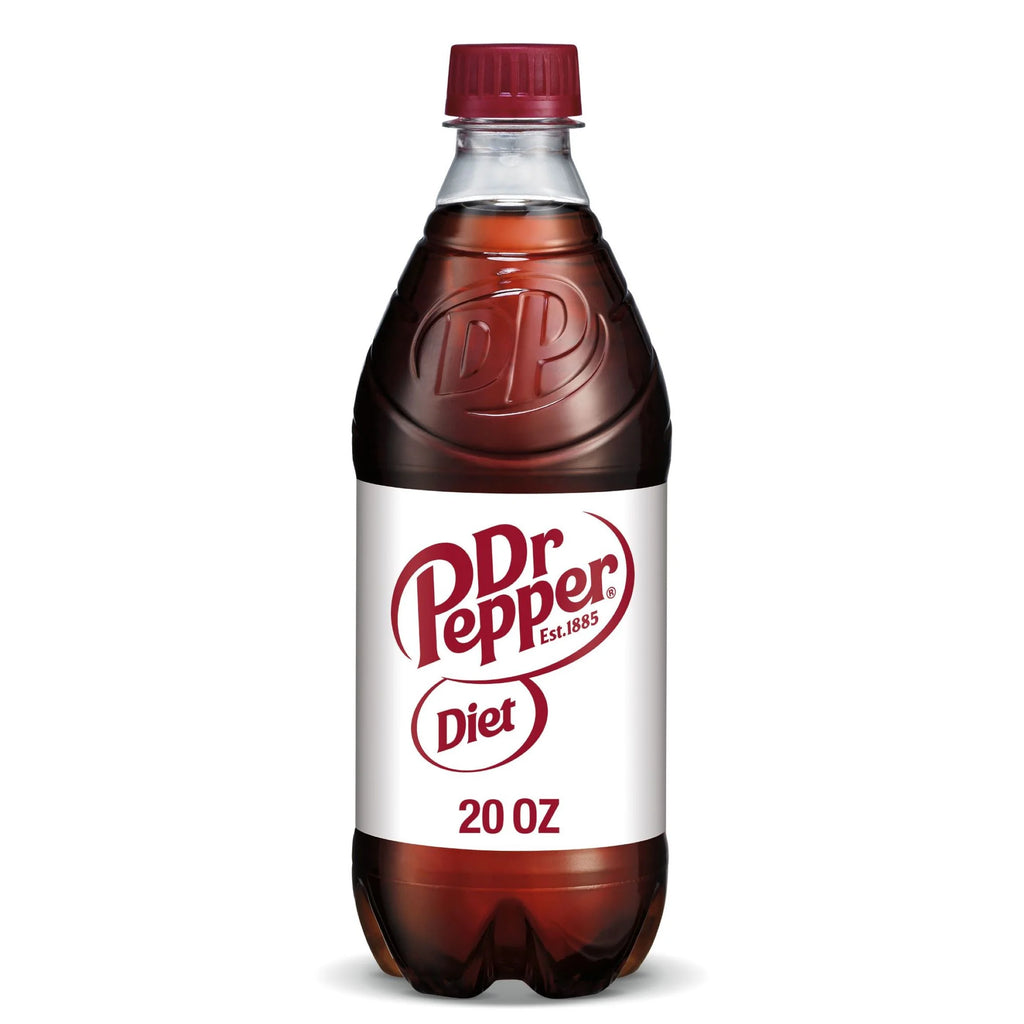 Diet Dr Pepper Soda 20oz Bottles, Quantity of 12 O7131