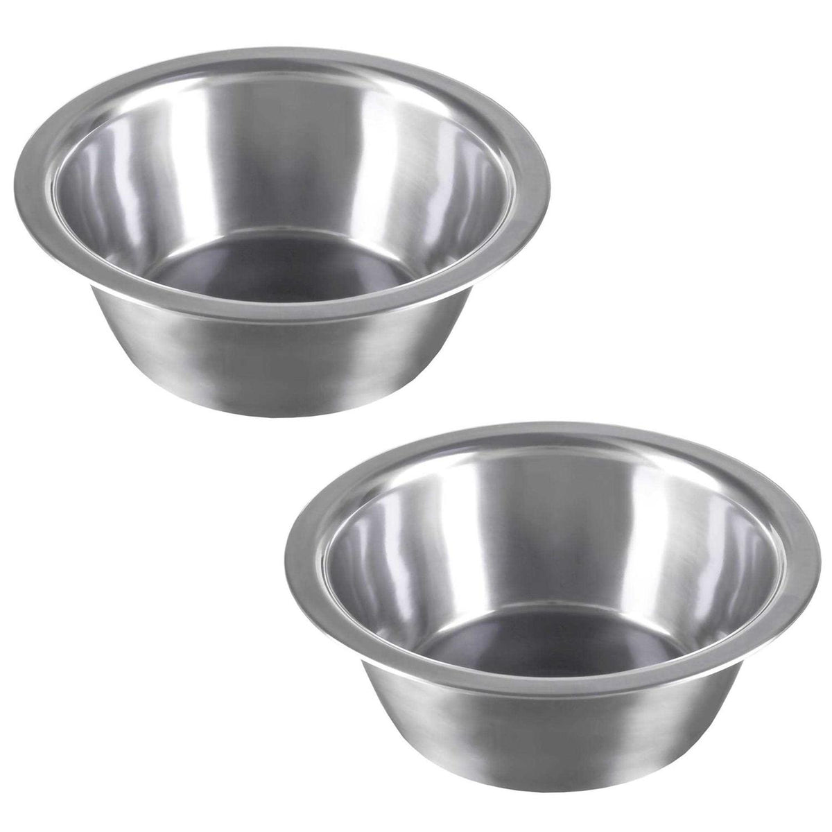 Set of 2 Stainless-Steel Hanging Pet Bowls R85137