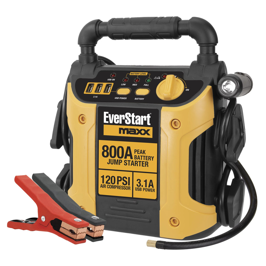 800 Peak Amp Jump Starter with 120 PSI Compressor L783444