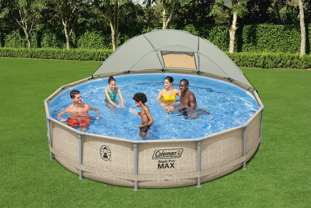 Round Metal Frame Above Ground Pool Set W8354