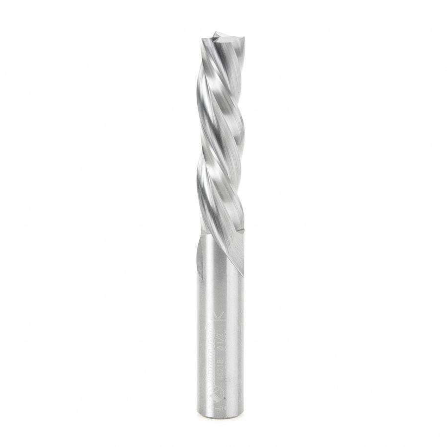 Solid Carbide Spiral Plunge 1/2 Dia x 2 inch x 1/2 Shank Down-Cut 3-Flute J797