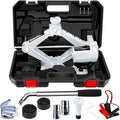 Electric Car Jack 3 Ton 12V Yellow Scissor Jack with Manual Wrench I63951