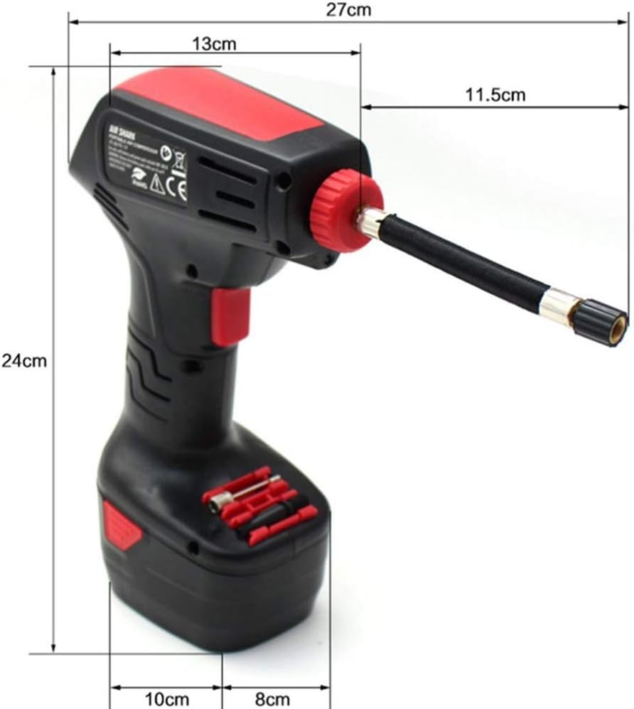 20V Cordless Tire Inflator with Rechargeable Li-ion Battery, Pack of 2 H25065