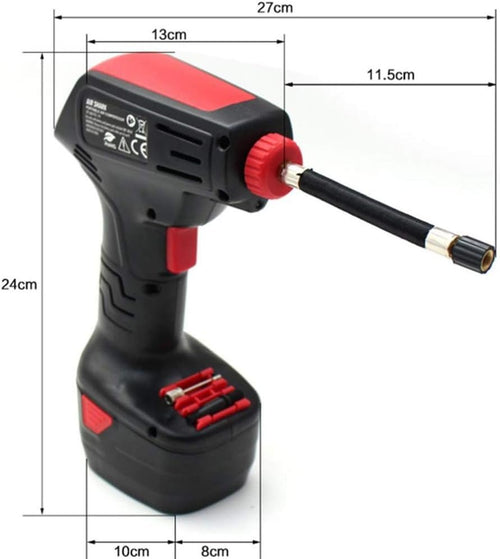 20V Cordless Tire Inflator with Rechargeable Li-ion Battery, Pack of 2 H25065