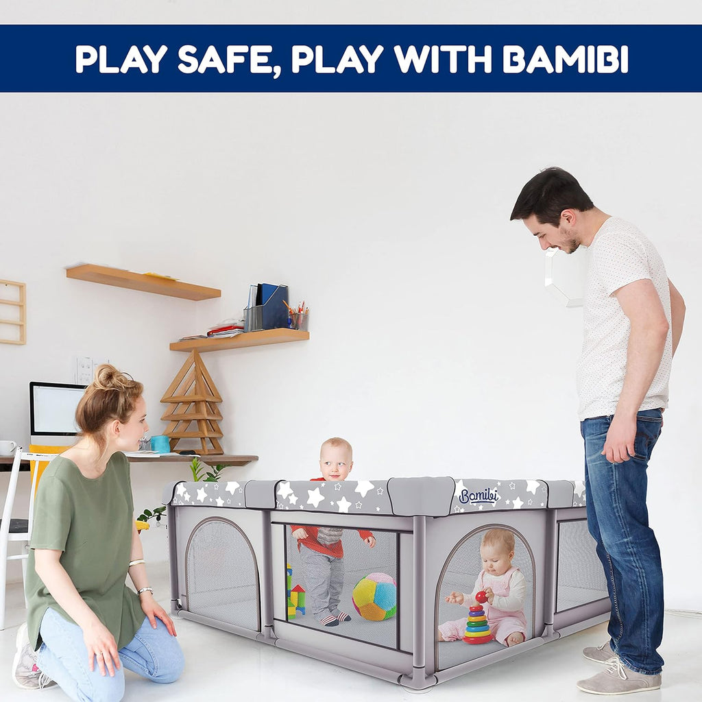 X-Large Foldable Baby Playpen with Carry-Case Y709