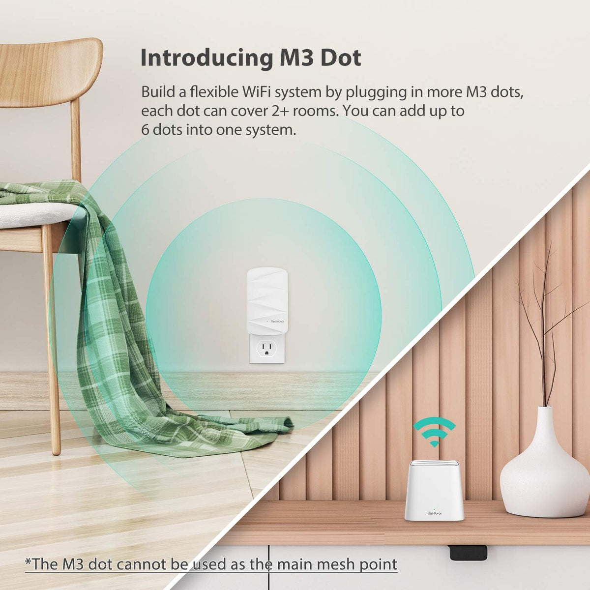 Pack of 2 MeshForce WiFi Extender V263
