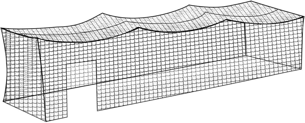 Polyethylene Twisted Knotted Baseball Batting Cage Netting U987605