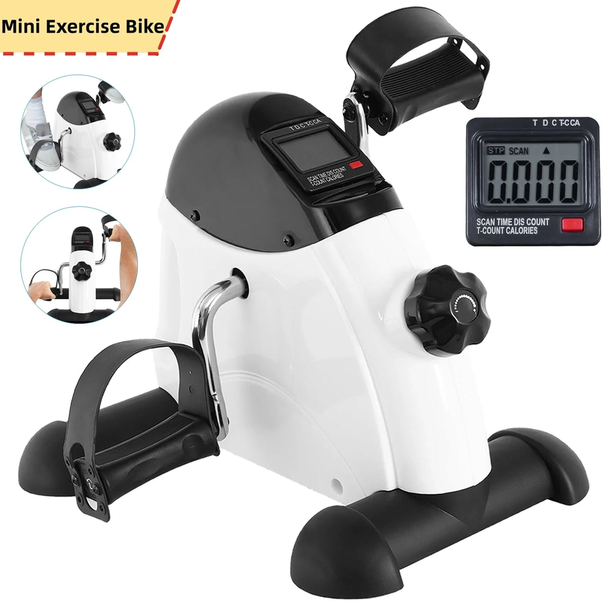 Black Under Desk Exercise Bike X692