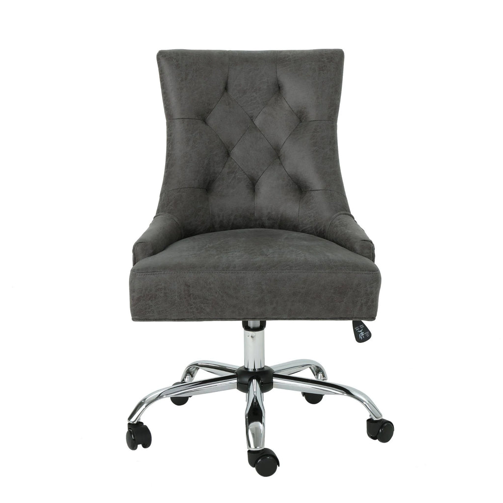 Slate Microfiber and Chrome Office Chair P957081