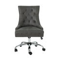 Slate Microfiber and Chrome Office Chair P957081