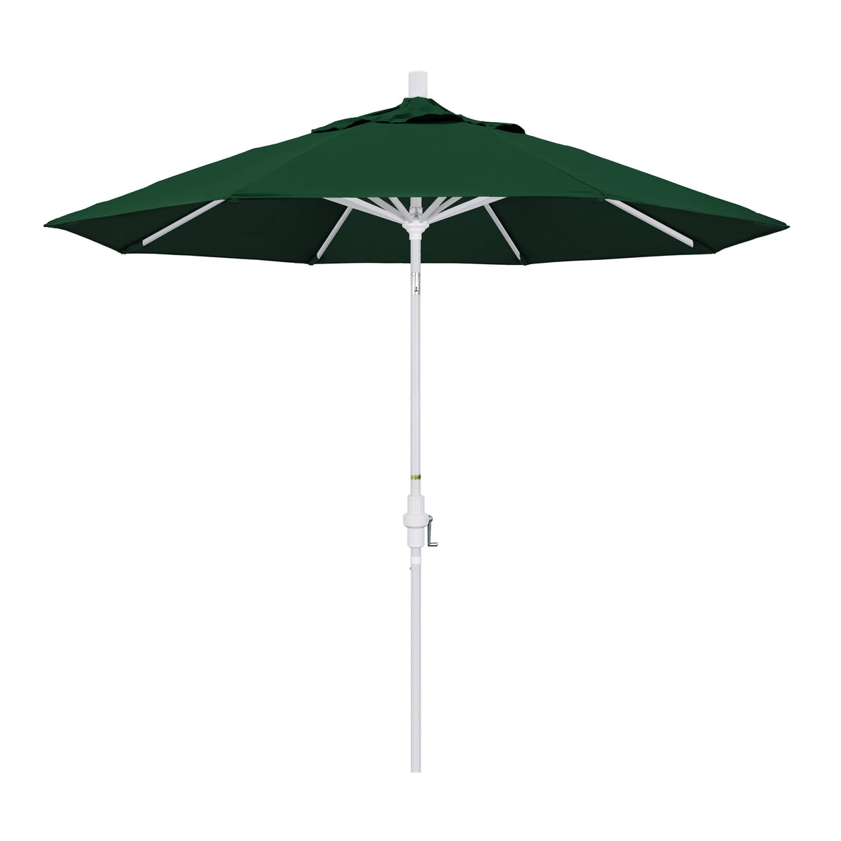 9' Aluminum Market Umbrella Hunter Green O85307