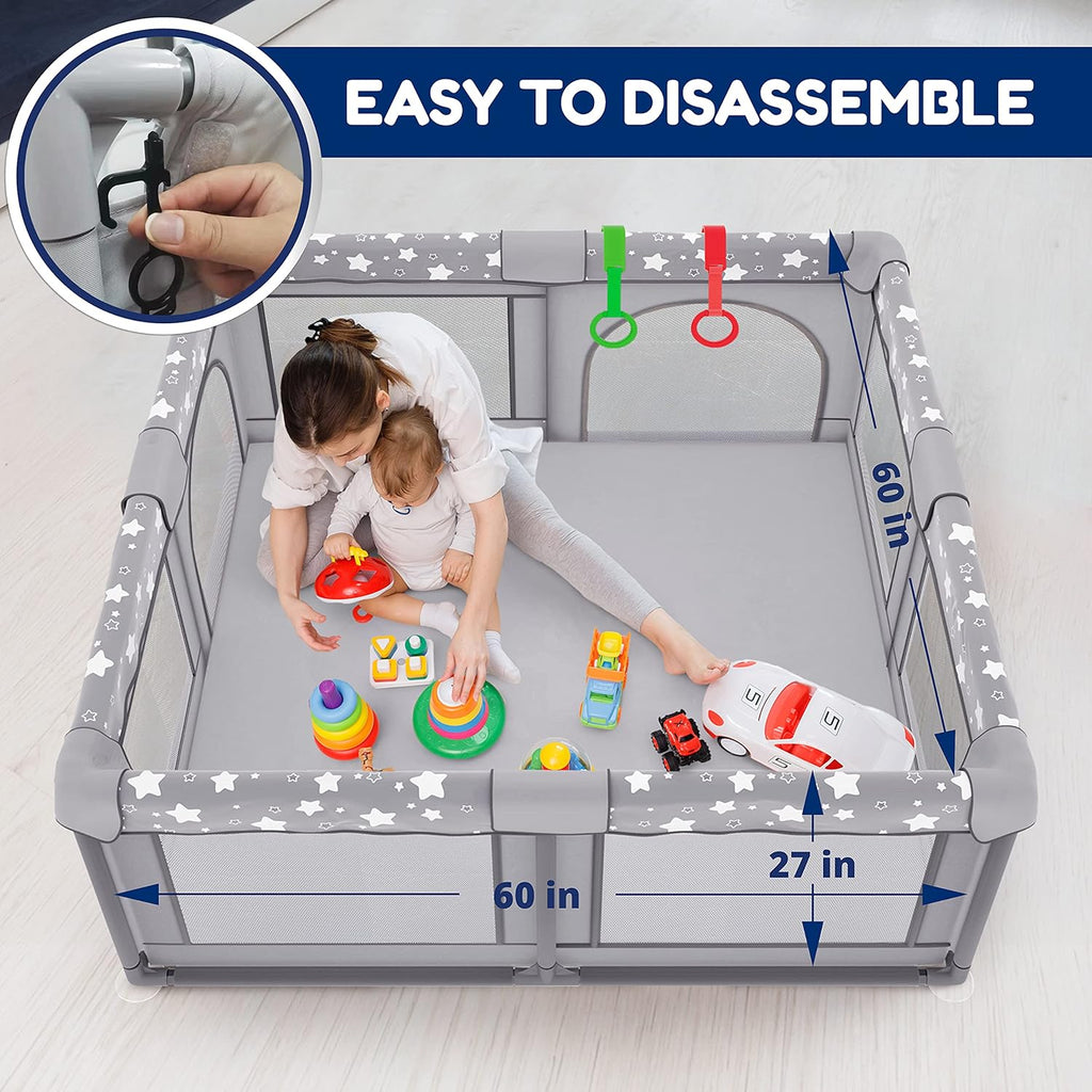 X-Large Foldable Baby Playpen with Carry-Case Y709