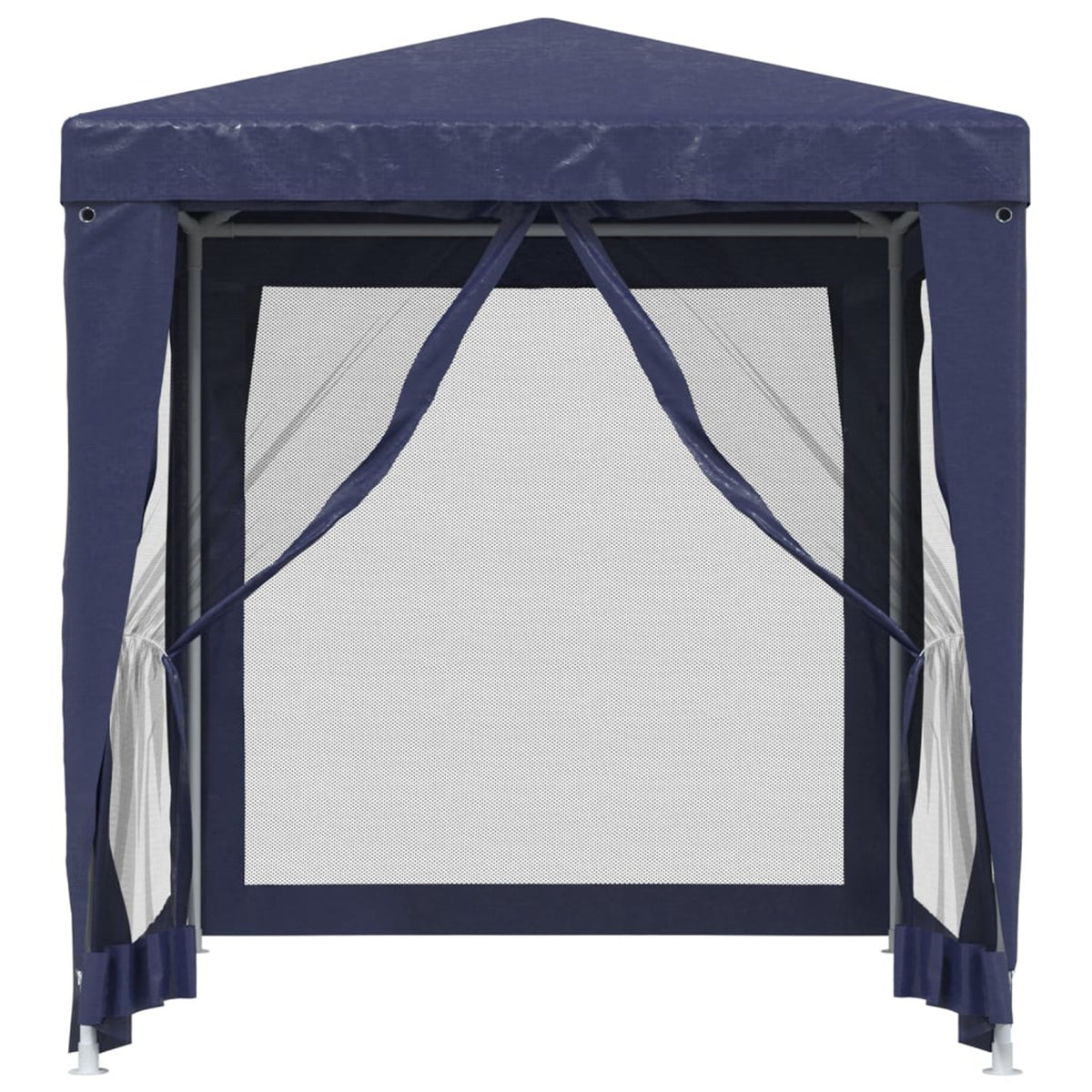 Blue Party Tent 4 Mesh Sidewalls 6.6'x6.6' HDPE D366