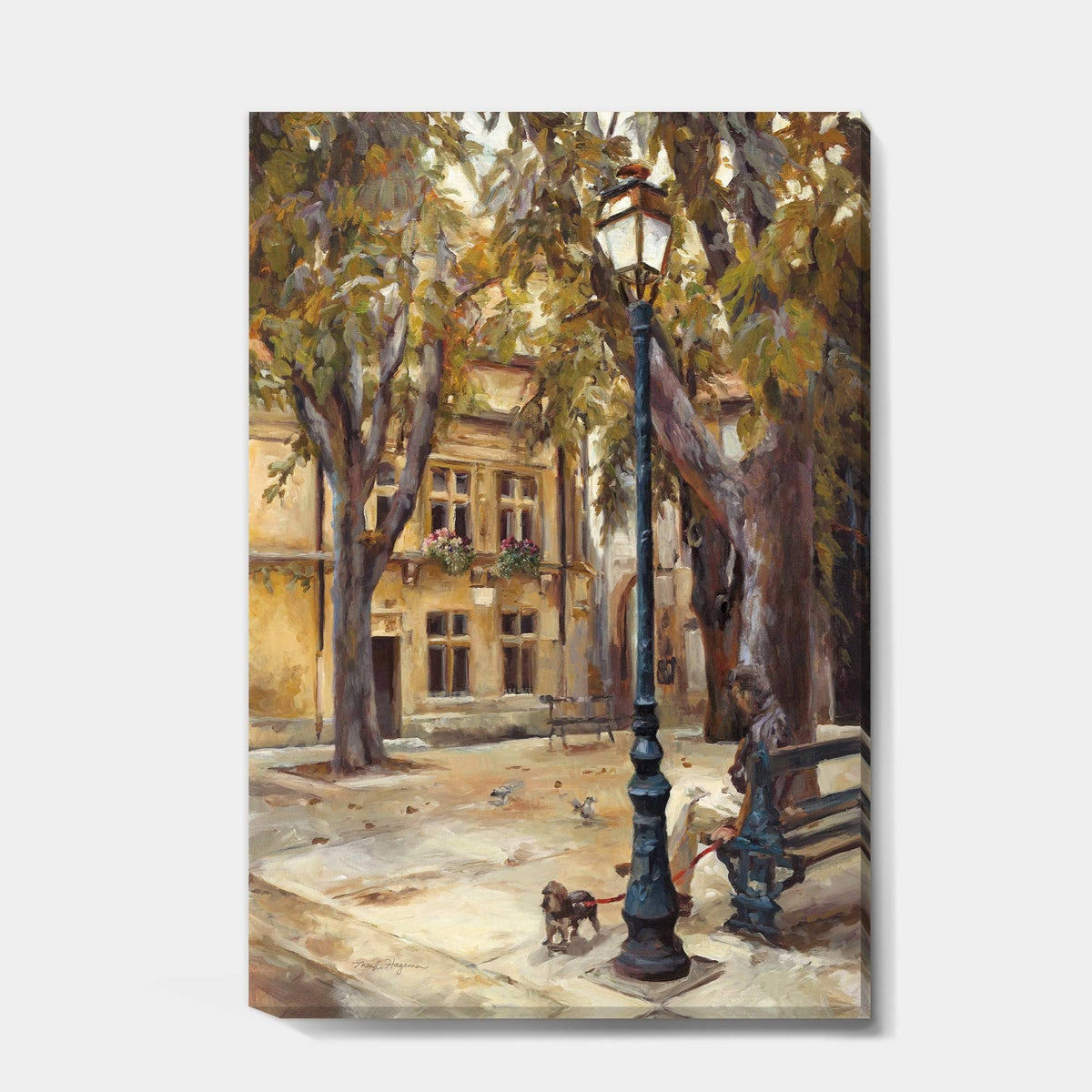 Grey French Country Canvas Art O1420