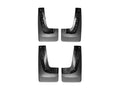 Black Splash Guard MudFlaps for 2007-2012 GMC Acadia, Front & Rear Set B4456