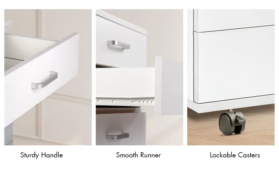 White 5 Drawer Storage Dresser H27232
