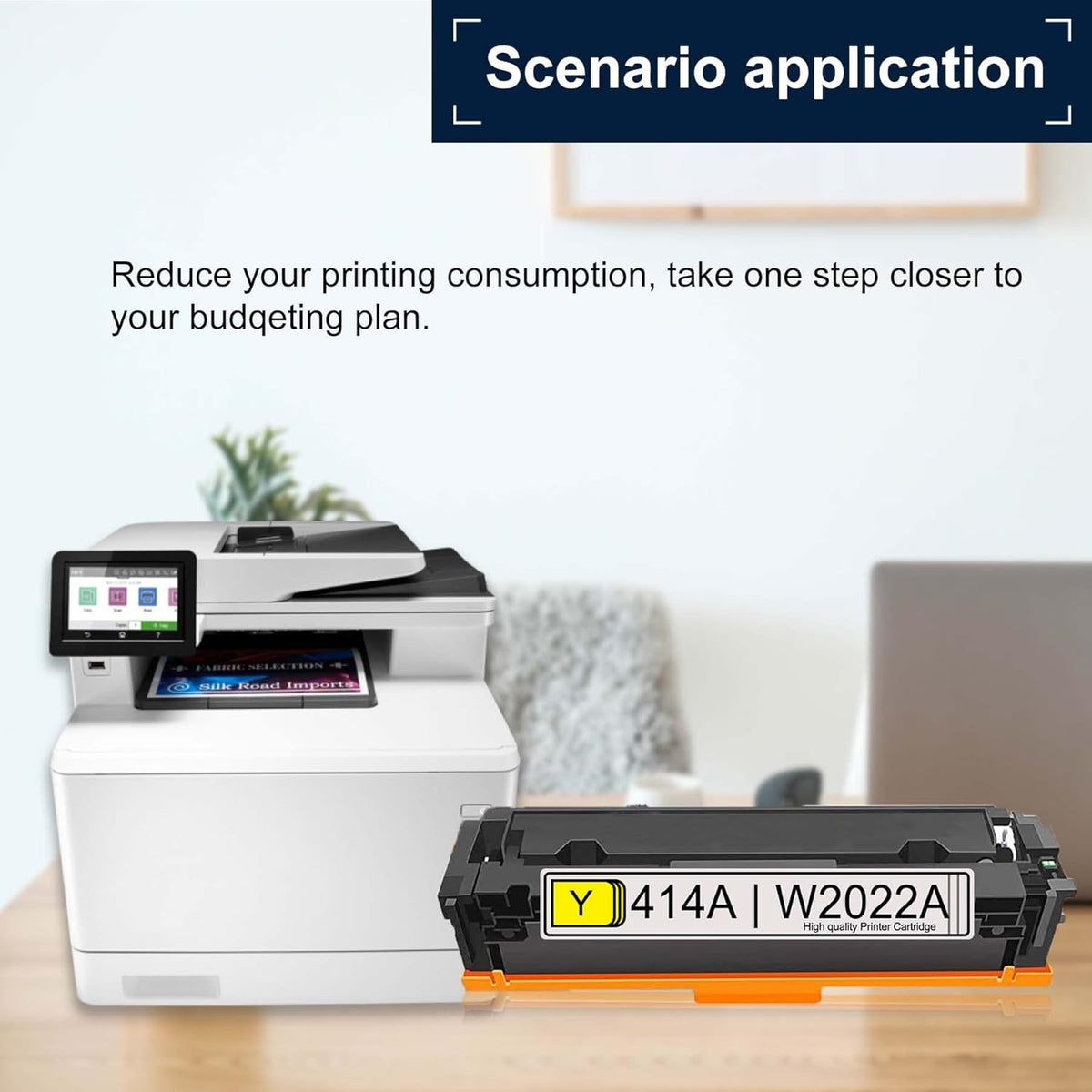 414A Compatible Toner Cartridge for HP Color Pro MFP M479fdw M454dn M454dw M454nw M453-M454 Series Printer D696086
