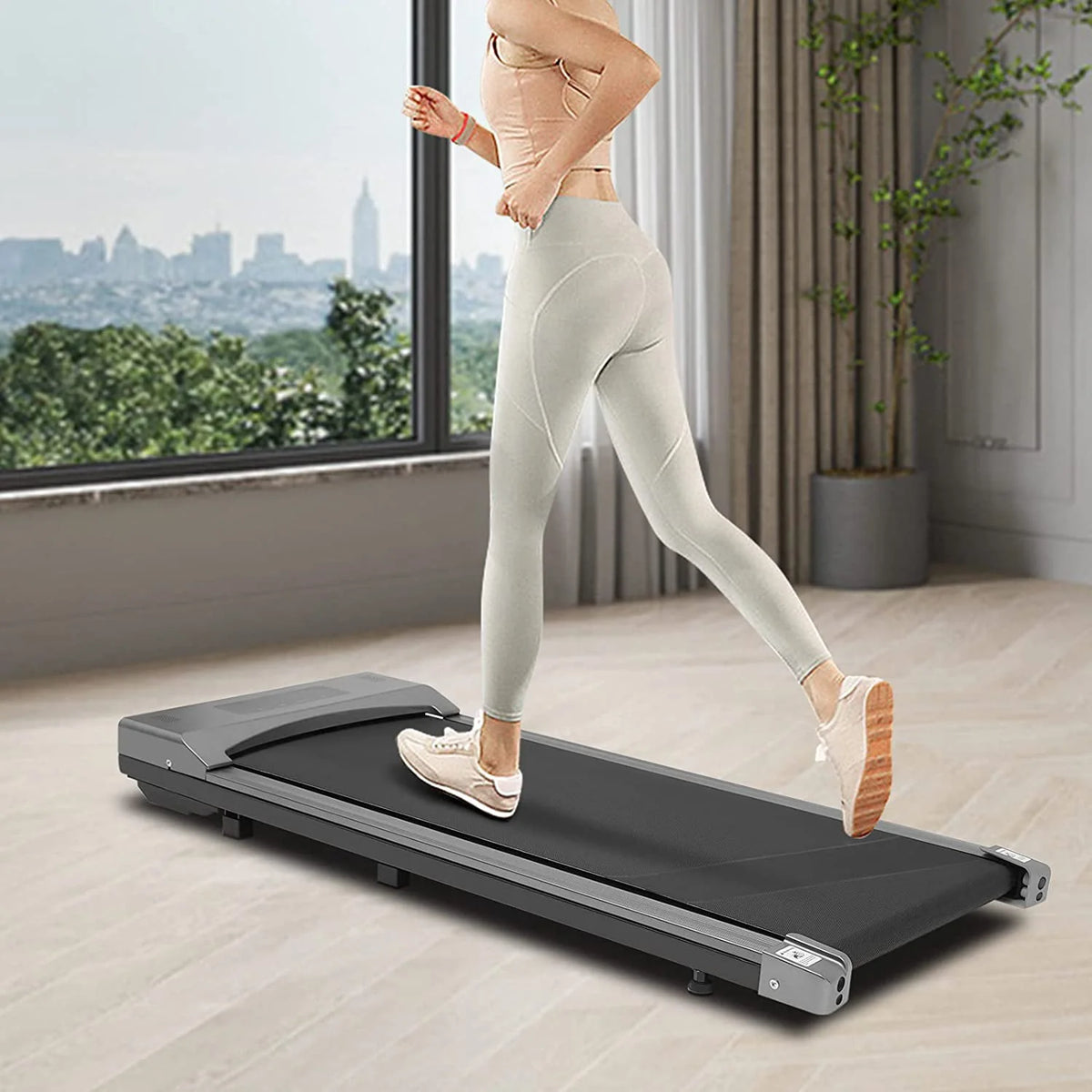 0.65-3HP Under Desk Electric Treadmill with Remote Control and LED Display M2905