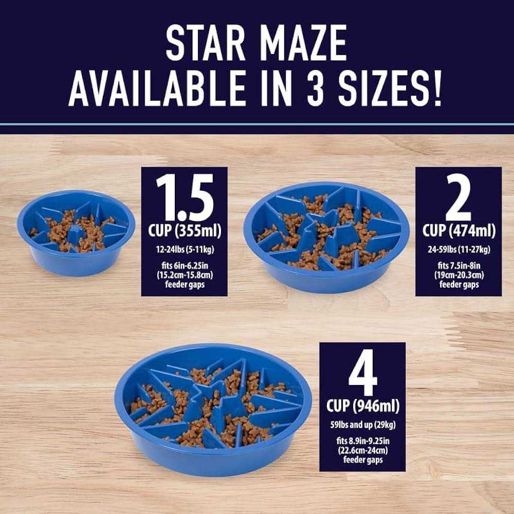 Slow Feeder Dog Bowl with Feeder Holes U1863