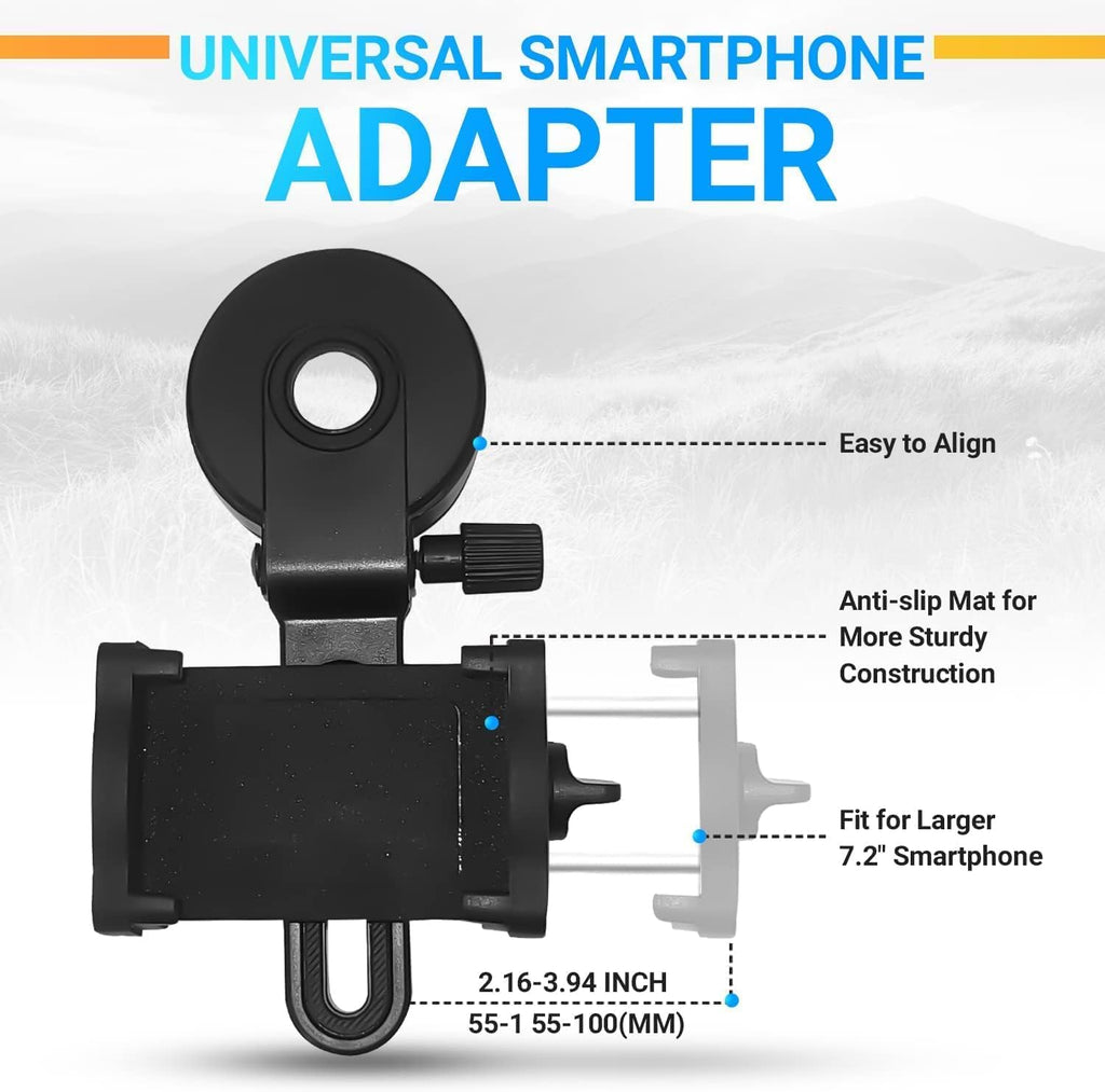 10 x 42 Monocular Telescope with Tripod and Smartphone Holder Q174723