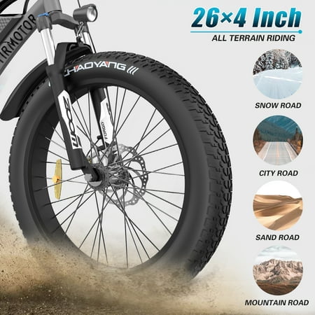 750W 48V 15Ah Fat Tire Electric Mountain Bike W64988