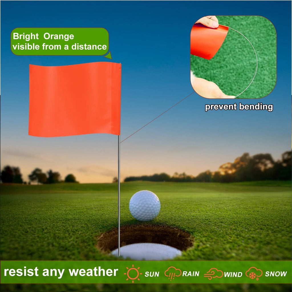Orange 140 Pack 4x5x15inch Marking Flags U574665