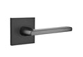 Flat Black Privacy Lever Set P745