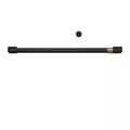 Single Wall Oven and Built-In Microwave Handle Kit in Flat Black Z398