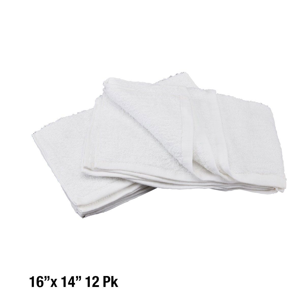 Cotton Terry Cleaning Towels 14 in. x 16 in. 12-Pack X9589