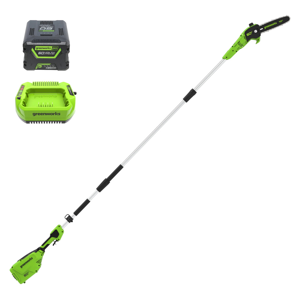 60V 10 Pole Saw with 2.0 Ah Battery & 3 Amp Charger Q404083