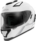 Glossy White Full Face Bluetooth Helmet U27060