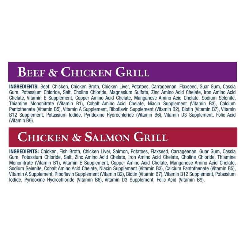 High Protein Beef & Salmon Adult Wet Dog Food Variety Pack Grain-Free F4727