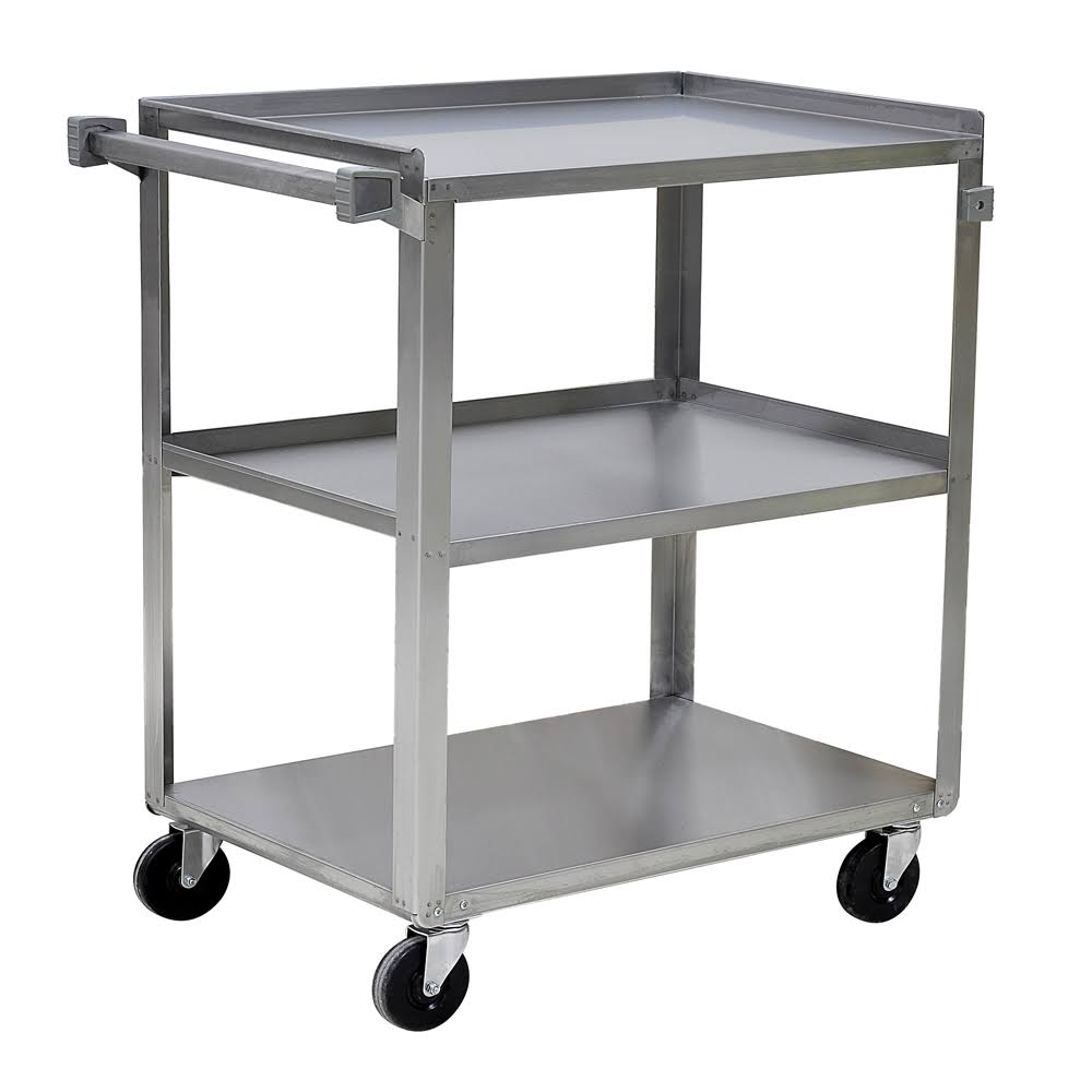 Stainless Steel Utility Cart 300 lbs Capacity H32279